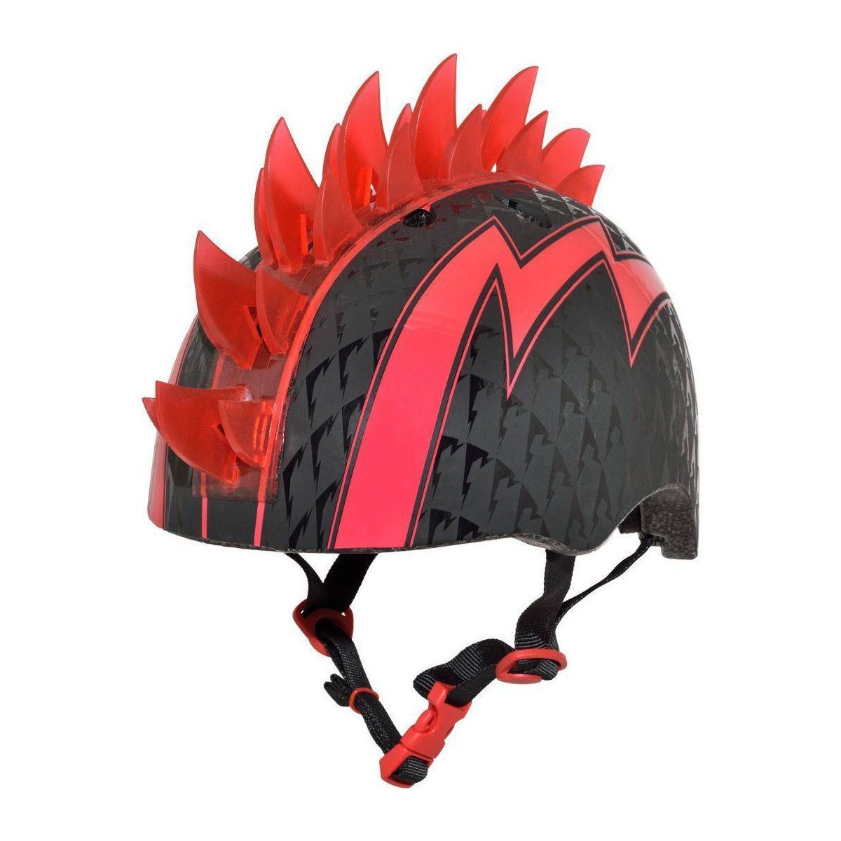 Raskullz LED Bolt Light Up Mohawk Child Helmet - Black/Red | Target