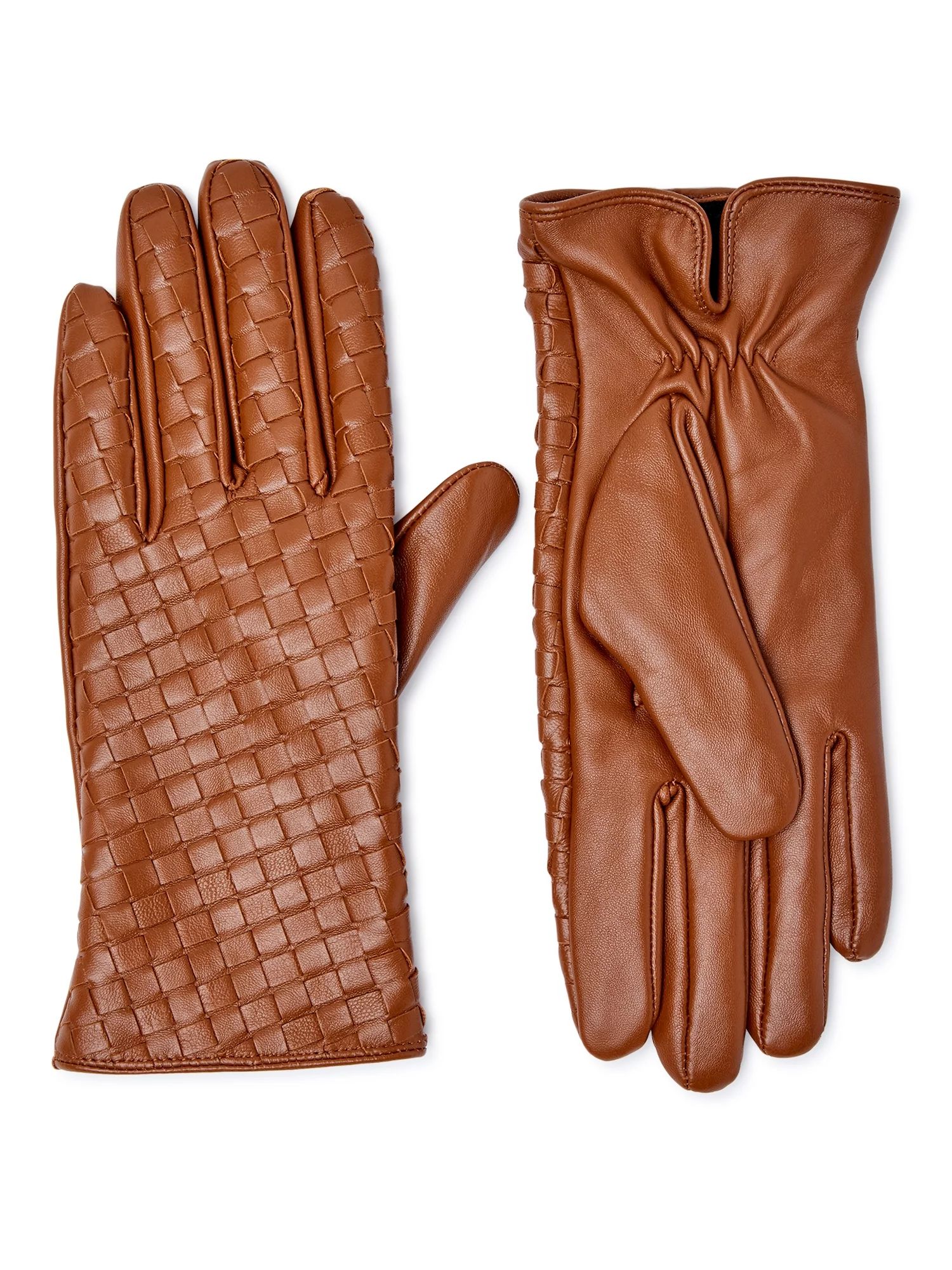 Scoop Women’s Leather Basketweave Gloves - Walmart.com | Walmart (US)
