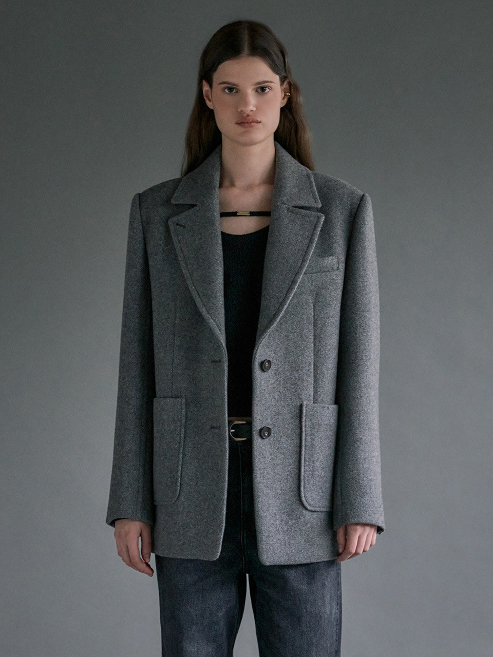 Classic Wool Jacket - Melange Grey | W Concept (US)