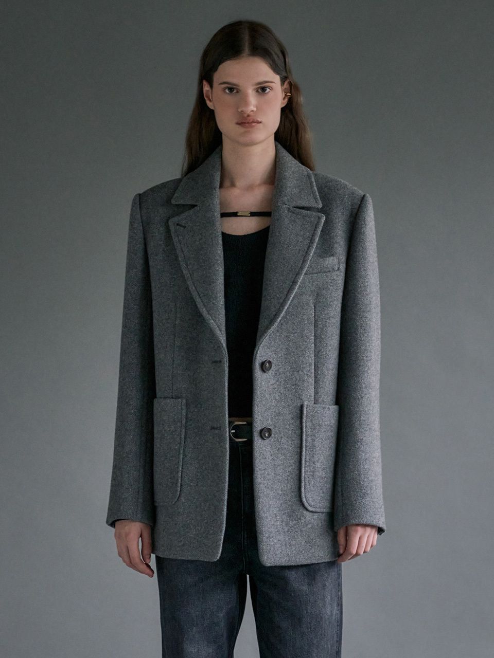 Classic Wool Jacket - Melange Grey | W Concept (US)