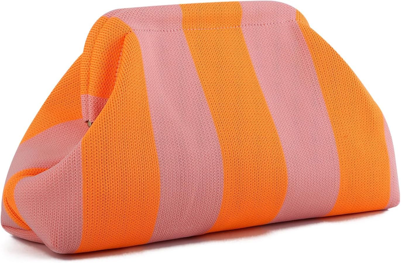 Oweisong Summer Beach Clutch Purses for Women Woven Crochet Handbags Dumpling Clutch Ruched Cloud... | Amazon (US)