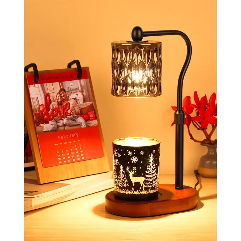 FOGULO Candle Warmer Lamp with Timer & Dimmer, Candle Warmer Adjustable Height/Heat with 2 Bulbs ... | Walmart (US)