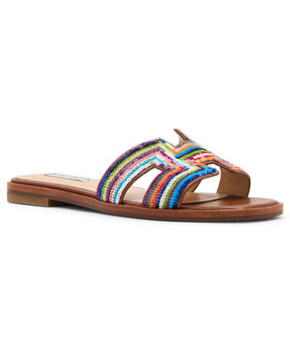 Steve Madden Women's Hadyn-S Square-Toe Slide Sandals - Macy's | Macy's