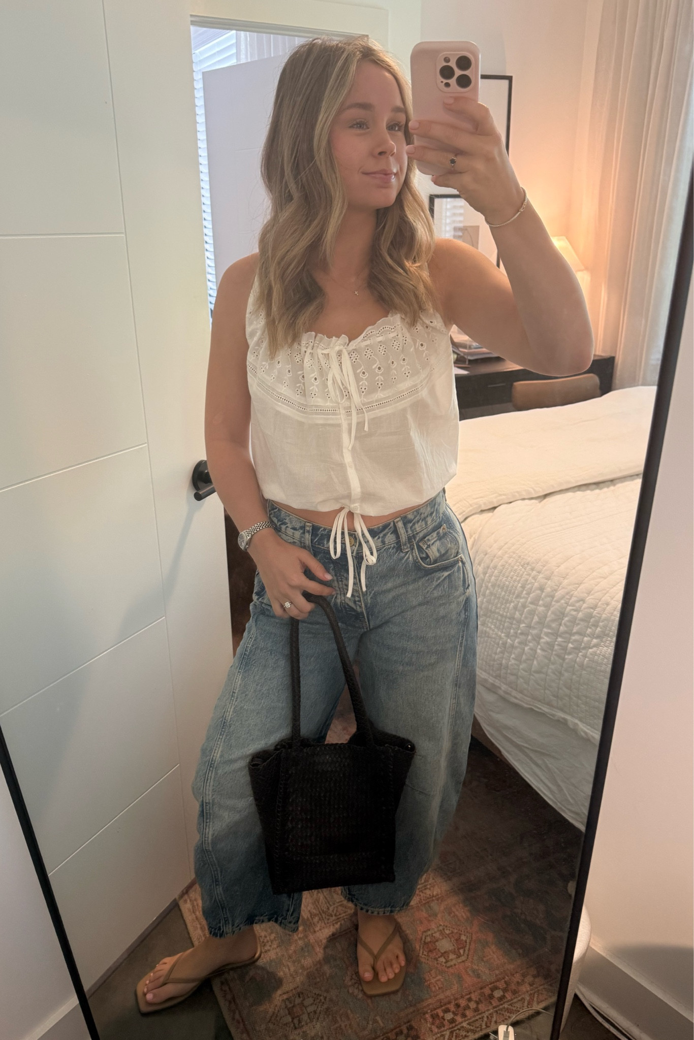Brunch outfit! Obsessed with this cotton tank for summerr

#LTKxMadewell #LTKMothersDay #LTKootd