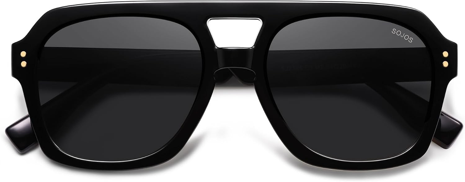 SOJOS Retro Polarized Aviator Sunglasses Womens Mens SJ2385 | Amazon (US)