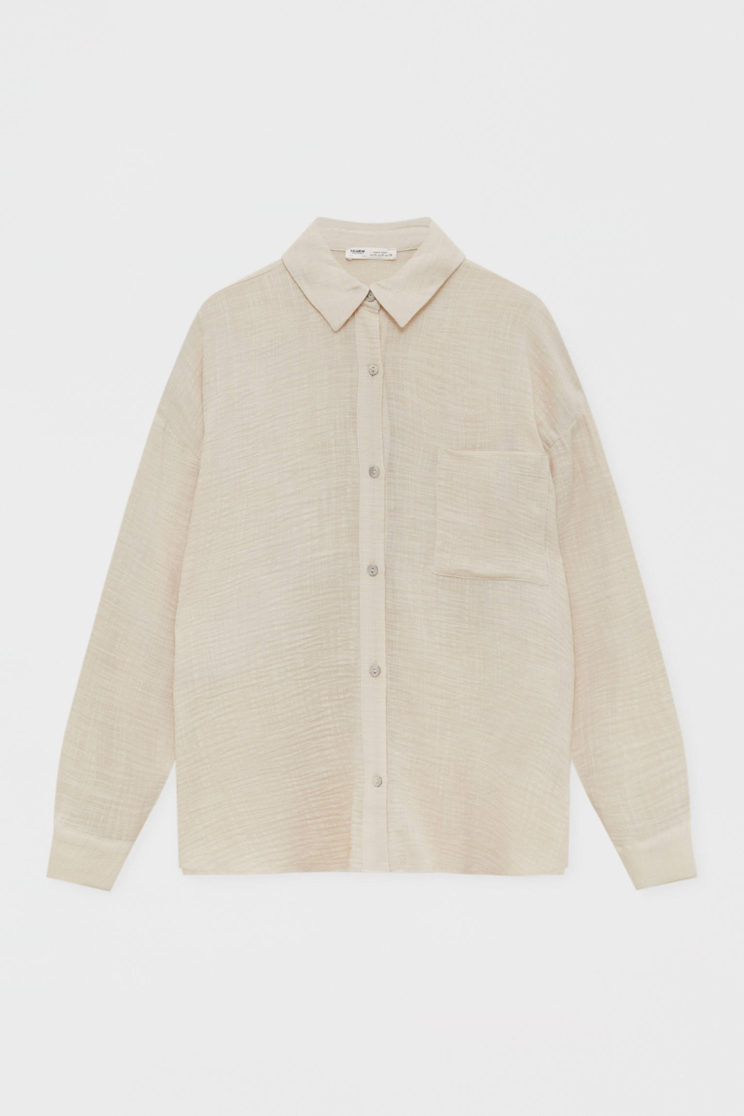 Long sleeve rustic shirt | PULL and BEAR UK