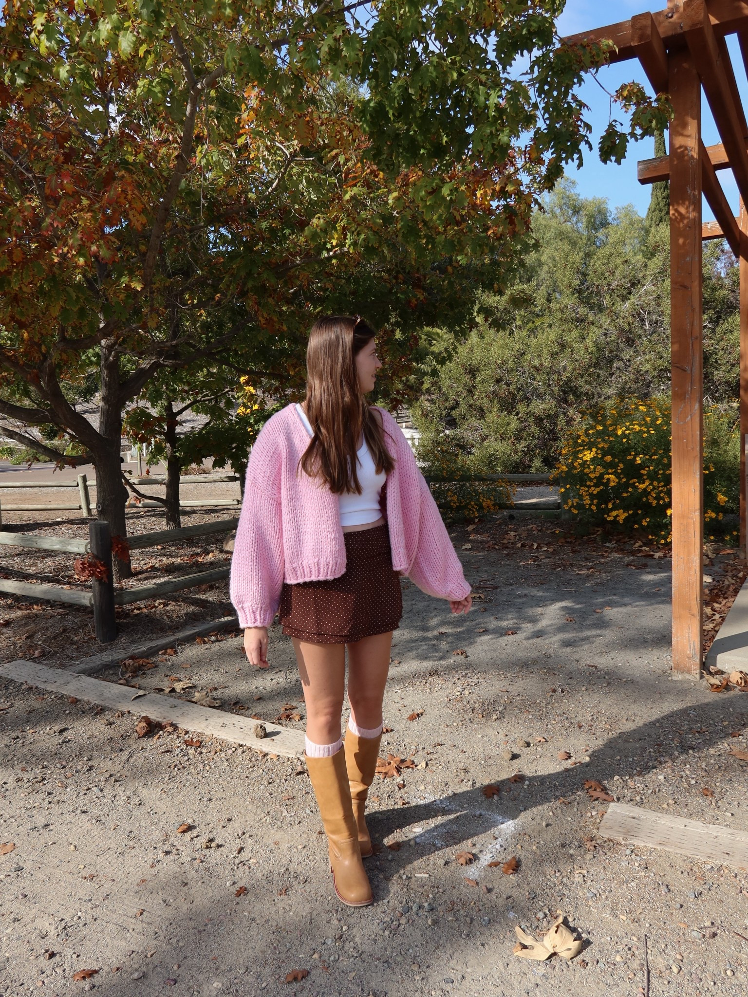 Pink and brown outfit for fall 

#LTKStyleTip #LTKSeasonal #LTKShoeCrush
