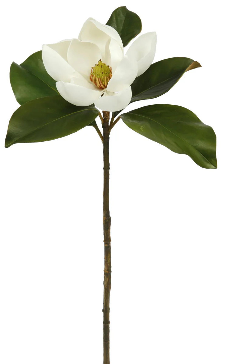 Real Touch Small Magnolia Bloom 24" Single Stem or Bundle of 3 | Darby Creek Trading