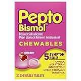 Pepto Bismol Chewables, Upset Stomach Relief, Bismuth Subsalicylate, Multi-Sympton Relief of Gas,... | Amazon (US)