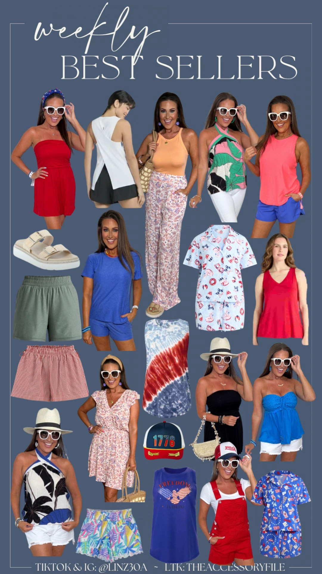 Weekly Best Sellers!

4th of July outfits, summer outfits, summer fashion, spring outfits, spring fashion, sandals, summer shoes, loose tank tops, patriotic outfits, summer pajama sets, viral Walmart shorts, seersucker shorts, wide leg pants, seamless tank tops, butter core shorts, butter core tee, activewear, athleisure wear, halter top, beach outfit, mini dress, brunch outfit, church dress, work outfit, work attire, red overalls, red shortalls, trucker hat, casual outfits 

#LTKSeasonal #LTKSummerEdit #LTKFindsUnder50
