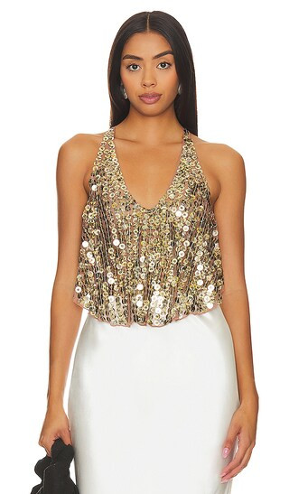 All That Glitters Tank in Gold Combo | Revolve Clothing (Global)
