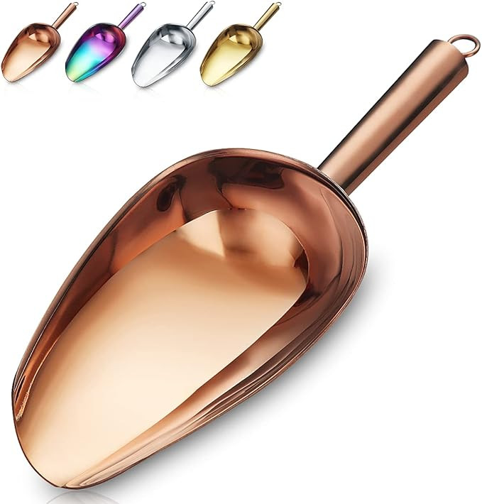 Copper Ice Scoop, Fashion Ice Cream Scoop, Premium Stainless Steel Cookie Scoop, Dog Food Scoop, ... | Amazon (US)