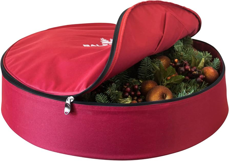 Balsam Hill Wreath Storage Bag - Premium Red Christmas Wreath Protection in Multiple Sizes for Se... | Amazon (US)