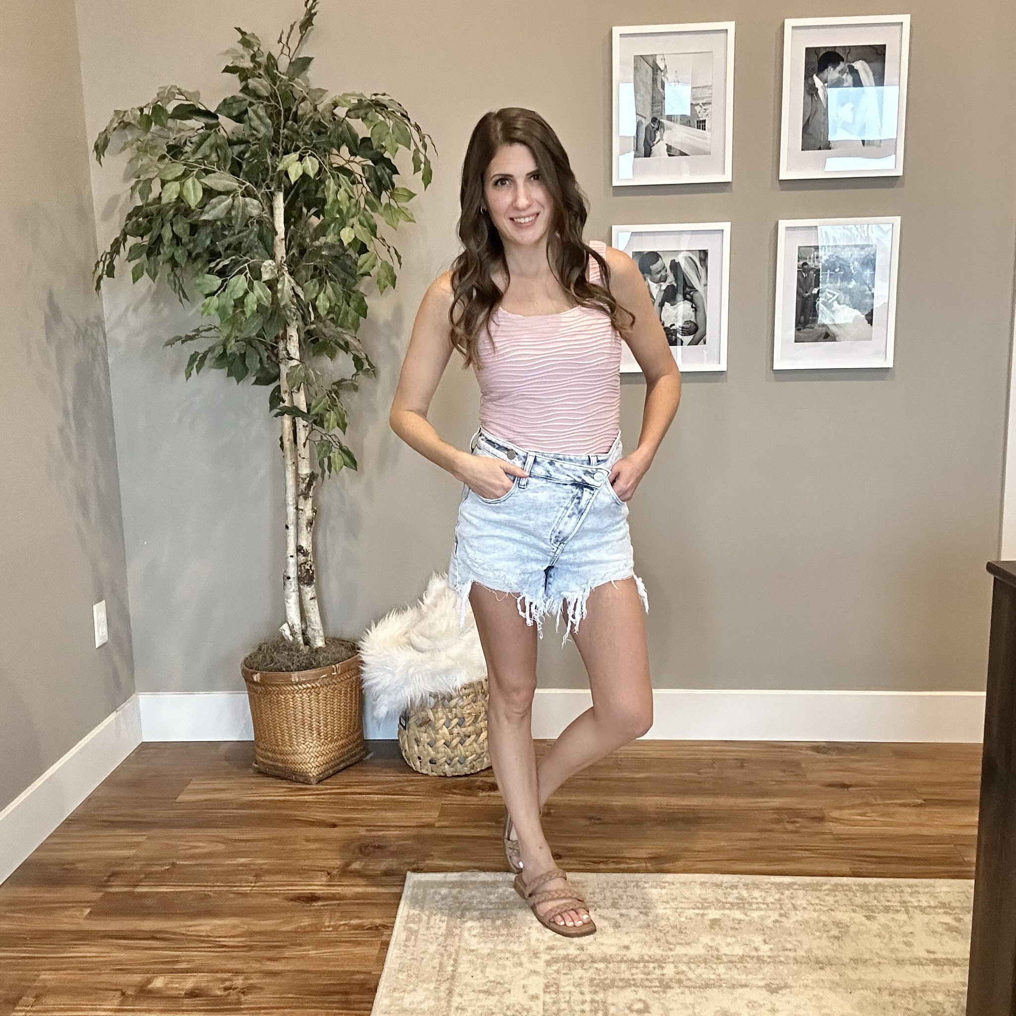 I love this bodysuit! Very good quality. The detailed wavy lines are very flattering in my opinion. Great for spring, Easter and summer outfits! 

#LTKfindsunder50 #LTKSeasonal #LTKSpringSale