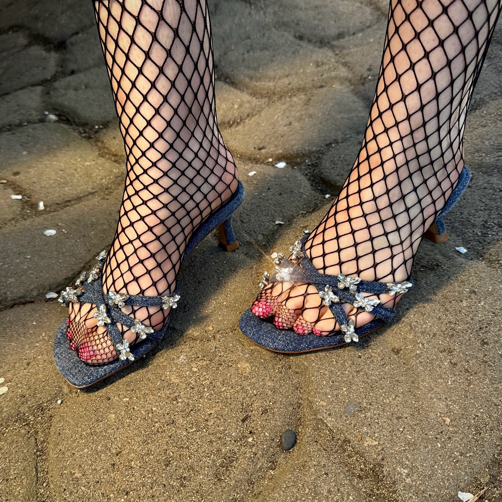 Spring shoes. I love this kitten heel and butterfly crystal accents. 2.17 inch heel. Under $100!
#shoes
#sandals
#kittenheels
#partyshoes 
#opentoeshoes

#LTKShoeCrush #LTKFindsUnder100 #LTKStyleTip