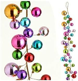 Amazon.com: Multicolored Ornament Ball Garland, 4 Feet : Home & Kitchen | Amazon (US)