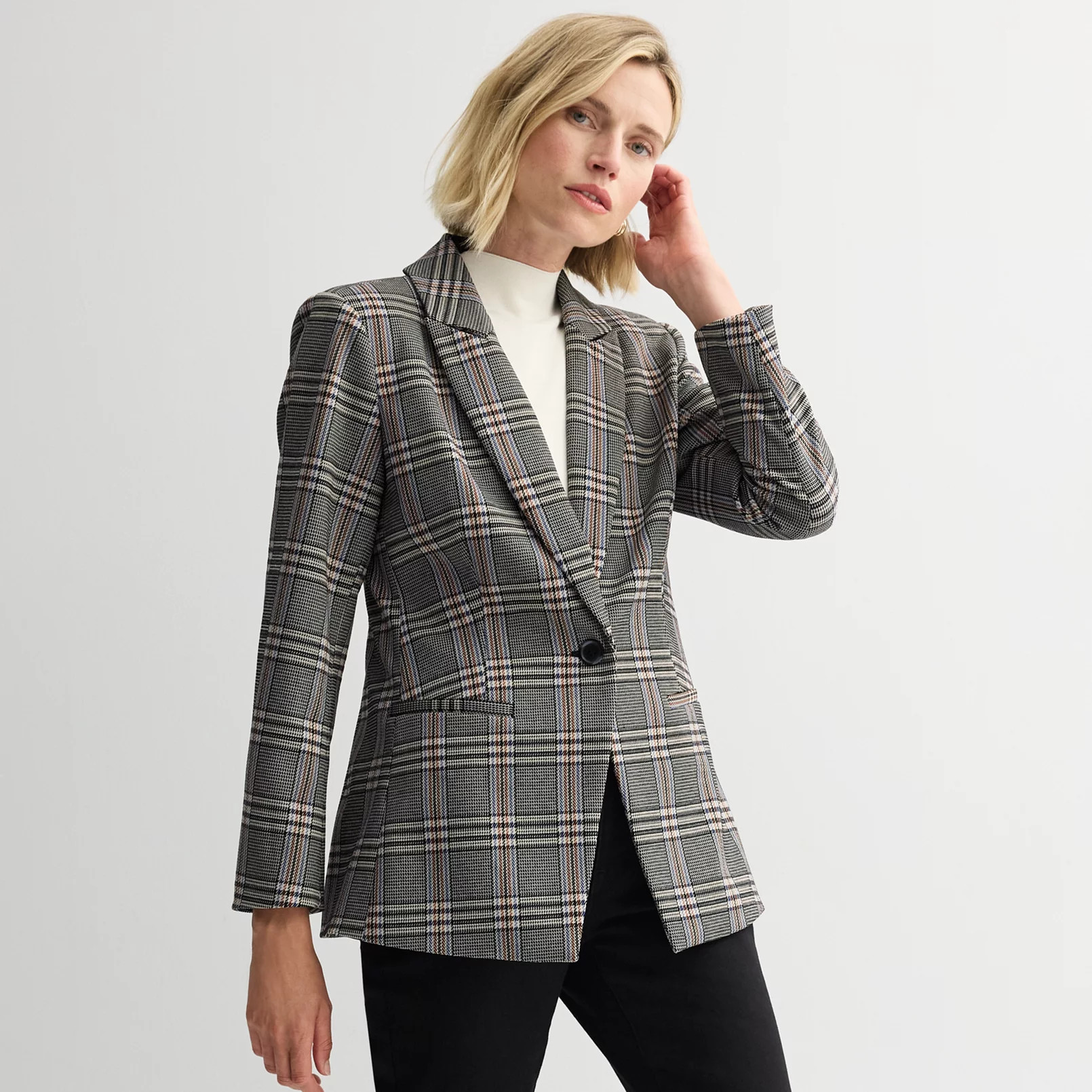 Women's Nine West Peak Lapel Blazer | Kohl's