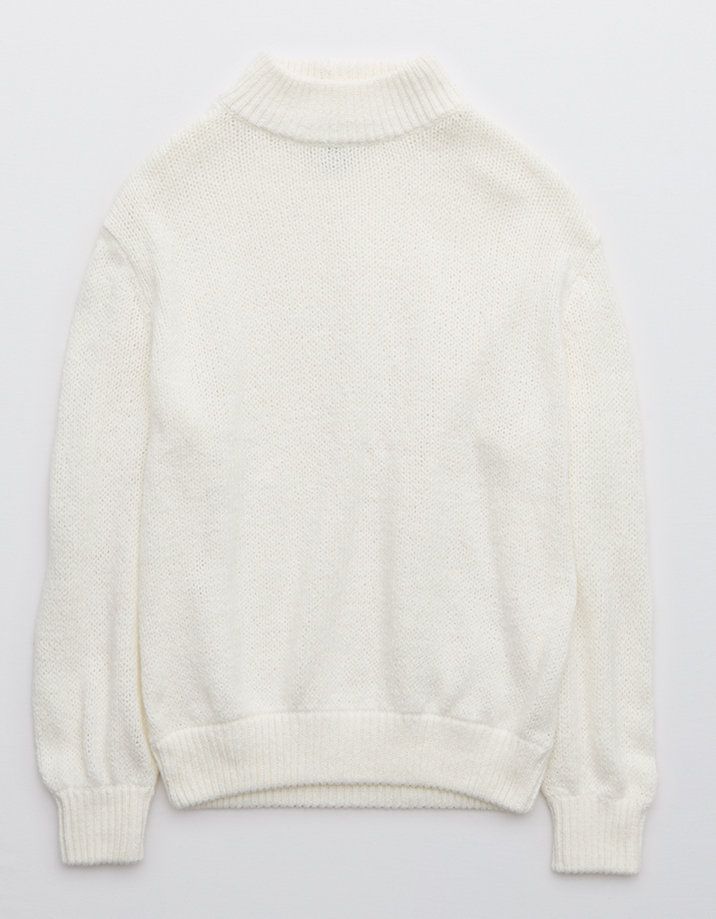 Aerie Oh-Snow-Soft Mock Neck Sweater | American Eagle Outfitters (US & CA)