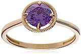 Amazon Collection 10k Gold Round-Cut Birthstone Ring made with Infinite Elements Crystal | Amazon (US)