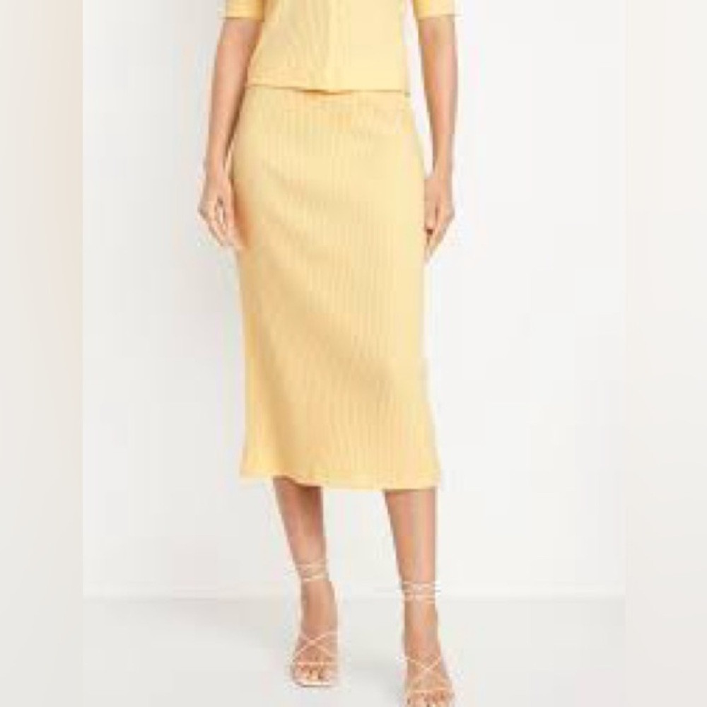 NWT Old Navy Yellow Pencil Skirt | Poshmark