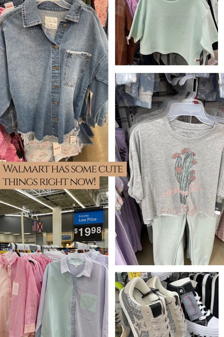 Walmart finds 

Denim shacket comes in pink too!
Graphic tee lounge set comes in a few options
Oversized button down comes in white too!



#LTKunder50 #LTKFind #LTKSeasonal