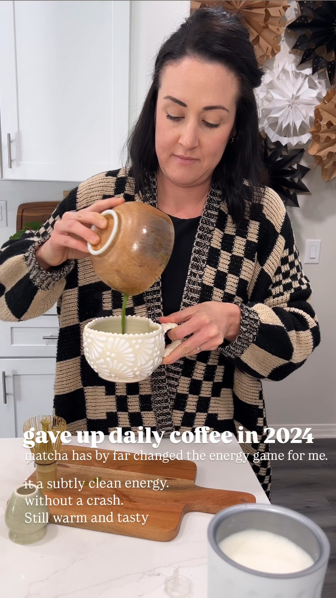 Gave up daily coffee in 2024 for matcha. The energy  I get feels cleaner, last longer, and I don’t hit the afternoon crash on the couch like coffee had me doing. 

It is so simple to make matcha at home for a fraction of the price and with better ingredients than the coffee shop  