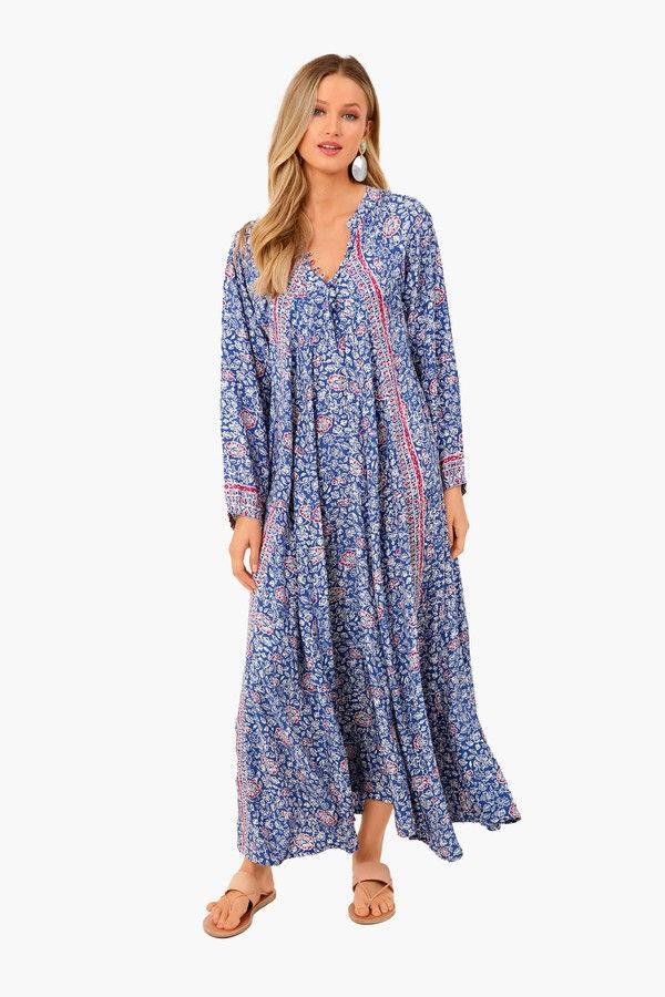 Floral Print Pellicano Blue Fiore Maxi | Tuckernuck (US)