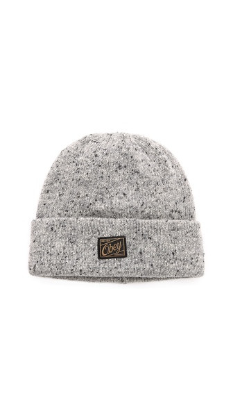 Obey Jobber Luxe Beanie - Flax | East Dane