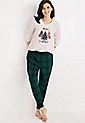 Holiday Thermal Graphic Tee And Jogger Pajama Set | Maurices