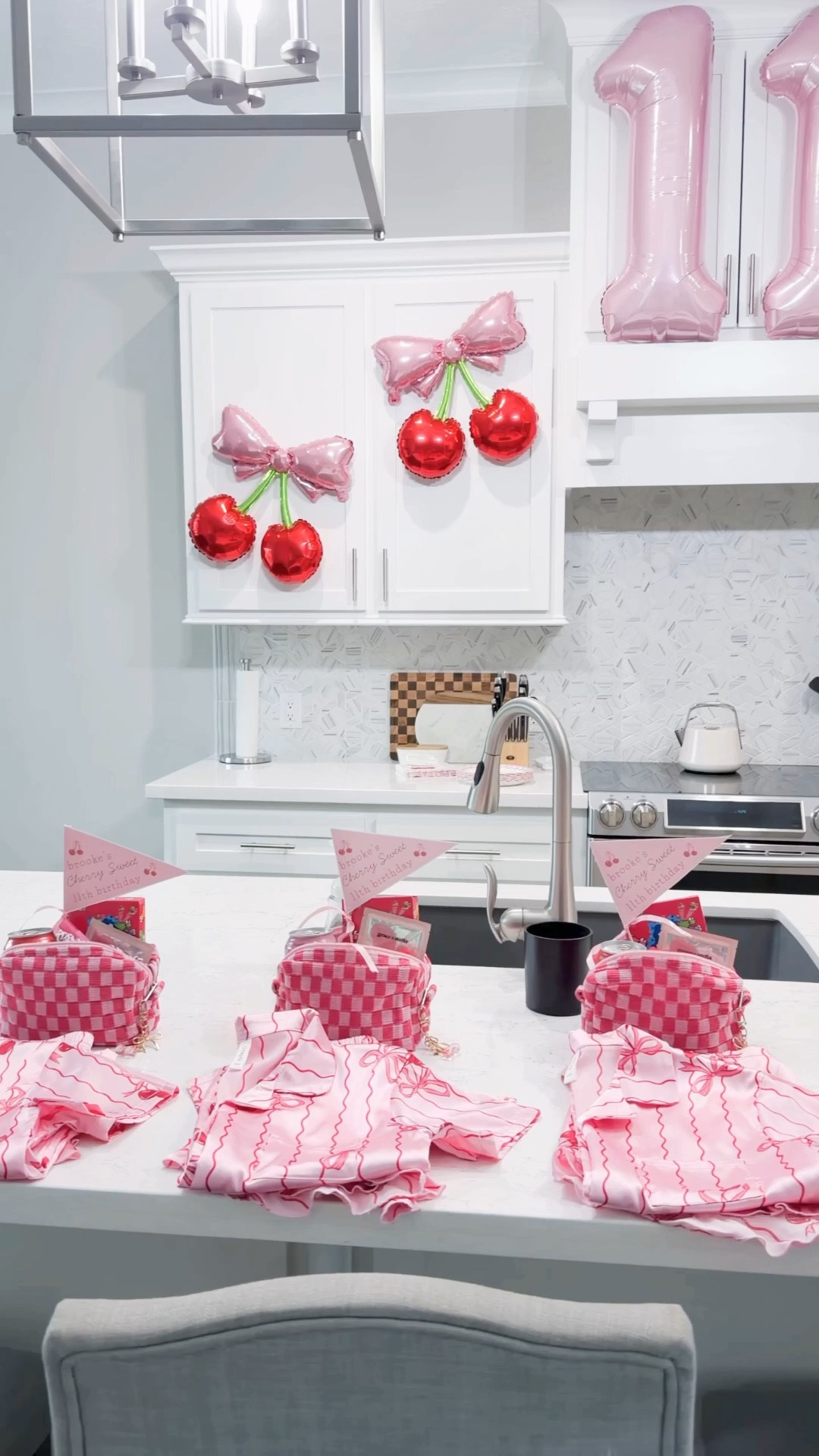 🎀 We had Brooke’s CHEERY sweet Birthday party last night and it was so adorable!

She just really wanted a chill night at home with her friends doing nails 💅🏻 , getting hair tinsel 💁🏼‍♀️, eating pizza 🍕 (& sweets 🍭) and watching girl movies 🎥.

It was a fun, sweet night and their matching PJs were the cherry on top 🍒

P.S. I’ll share more cake details and goodie bag details this week! 

COMMENT “shop” for links to Cherry and Bow party stuff 🎀

#MomLifeMoments #GirlsNightIn #BirthdayPartyIdeas #TweenBirthday #MomContentCreator

#LTKmomlife #LTKKids