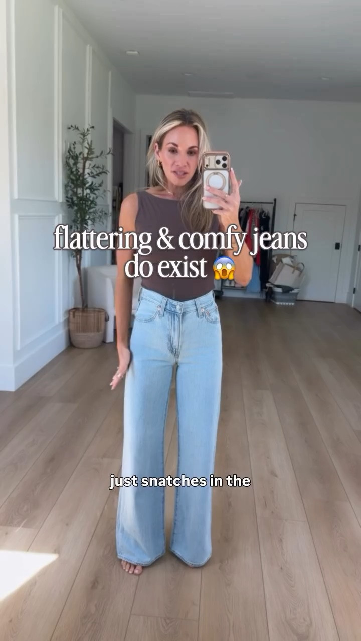 Waist snatching, lifting, tummy control, and comfy?! 🤌 commissionible link Comment ‘JEANS’ for links sent to your DM! I was literally shocked when I put these on my body! These jeans are so flattering and the perfect wide leg! Who knew the perfect jeans do exist?! 🙌 

https://amzlink.to/az0DvkxXmrHn2