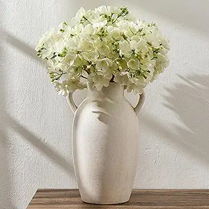 Amazon.com: PORCER Ceramic Vase, 9.84 Inch Terracotta Vase with Handles, Boho Decor Decorative Va... | Amazon (US)