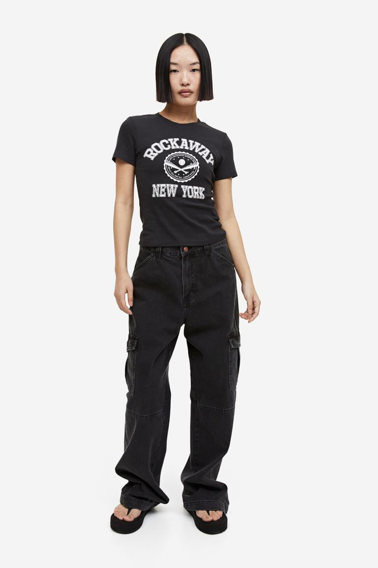 Fitted Cotton Top | H&M (US + CA)