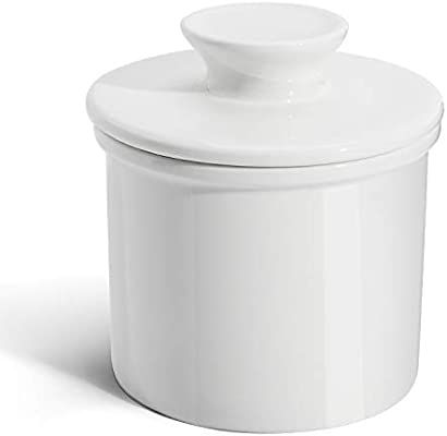 Sweese 305.101 Porcelain Butter Keeper Crock - French Butter Dish - No More Hard Butter - Perfect... | Amazon (US)