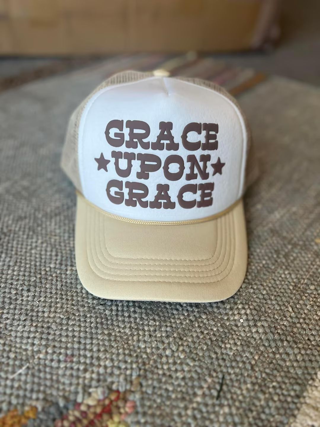 Grace Upon Grace Trucker Hat, Trendy Trucker Hat, Religious Hat, Jesus Hat, Inspirational Hat, Fo... | Etsy (US)
