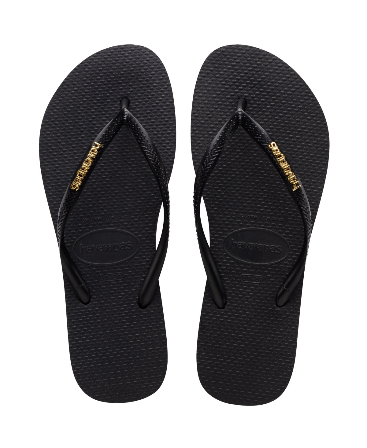 Havaianas Women's Slim Logo Metallic Sandal Women's Shoes | Macys (US)