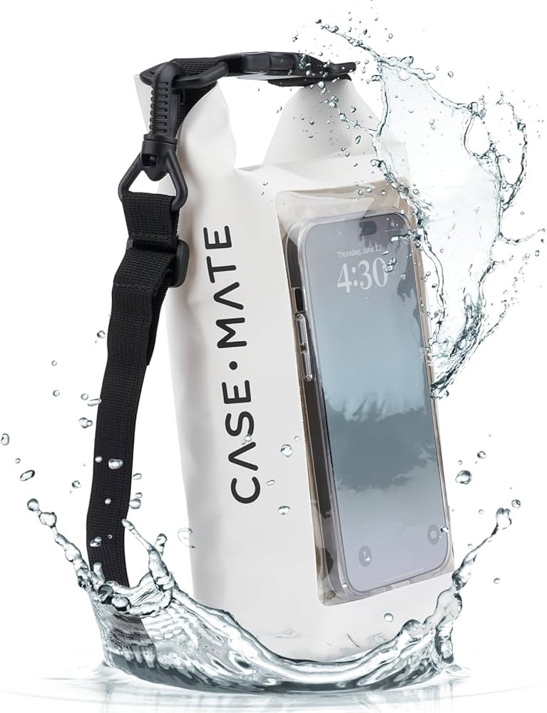 Case-Mate Sand Dollar Mini IP68 Waterproof Bucket Bag | Roll Top Dry Bag 2L Cap w/Waterproof Pouc... | Amazon (US)