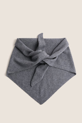 Shadow Gray Cashmere Triangle Scarf | Tuckernuck (US)