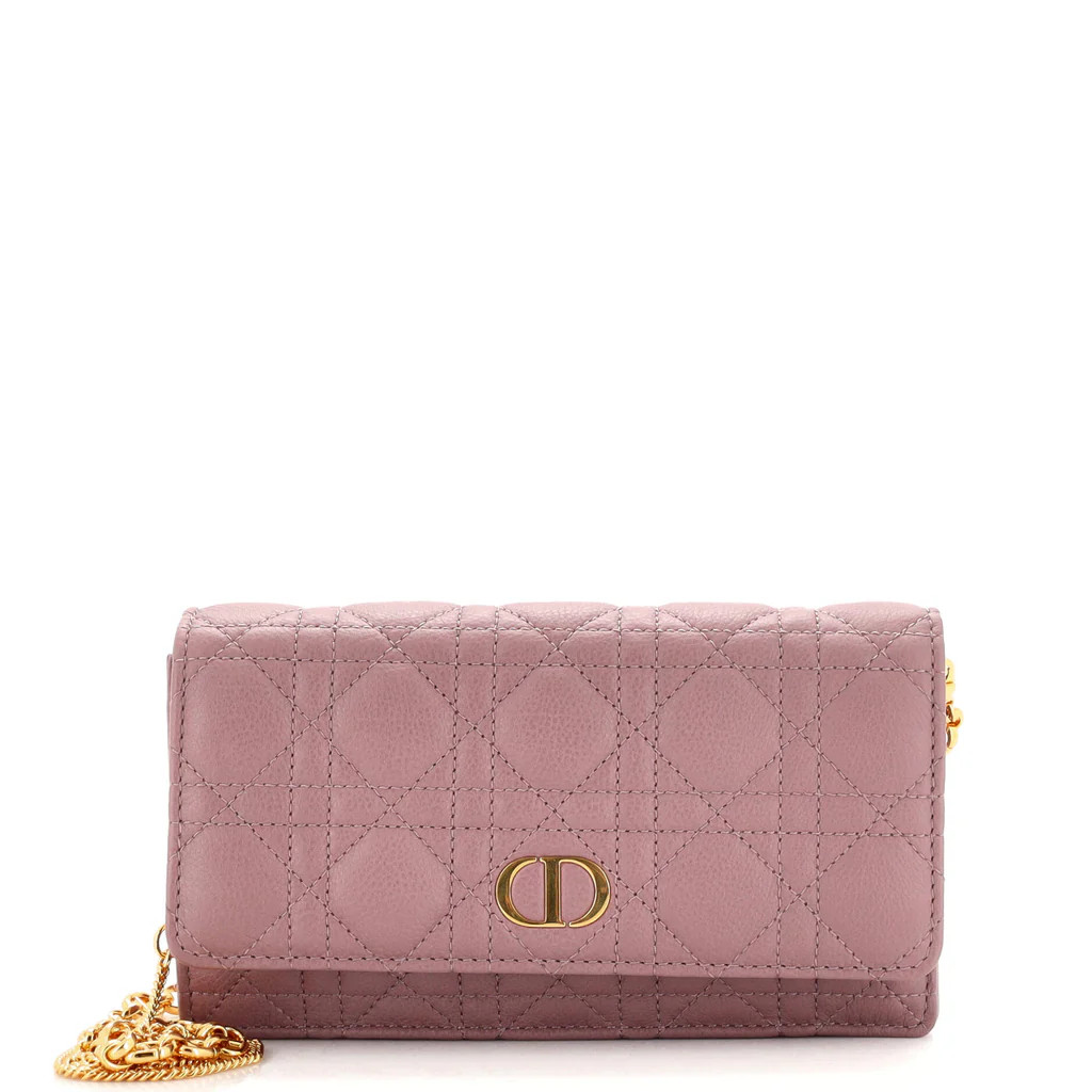 Caro Wallet on Chain Pouch Cannage Quilt Leather | Rebag