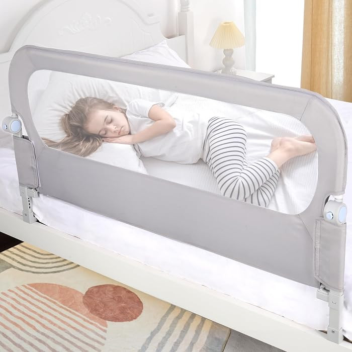 Baby Bed Rail Guard for Toddlers - 47" Toddler Bed Side Rails for Twin, Full, Queen Bunk Size Bed... | Amazon (US)