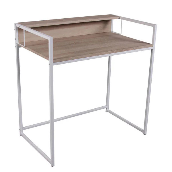 Fahd White Birch Panel Office Desk | Bed Bath & Beyond