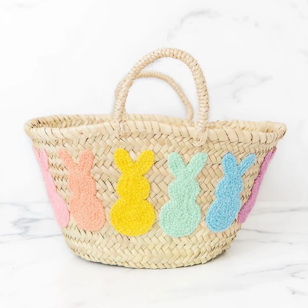 Pastel Rainbow Bunny Easter Tote | Golden Thread