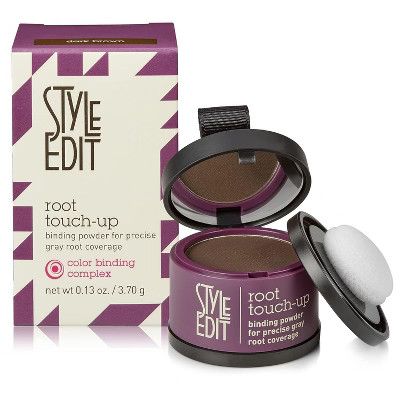 Style Edit Root Touch Up Powder for DARK BROWN Hair (0.13 oz tub) Gray Hair Cover-up Root Concealer for Grey, White Hair | Target