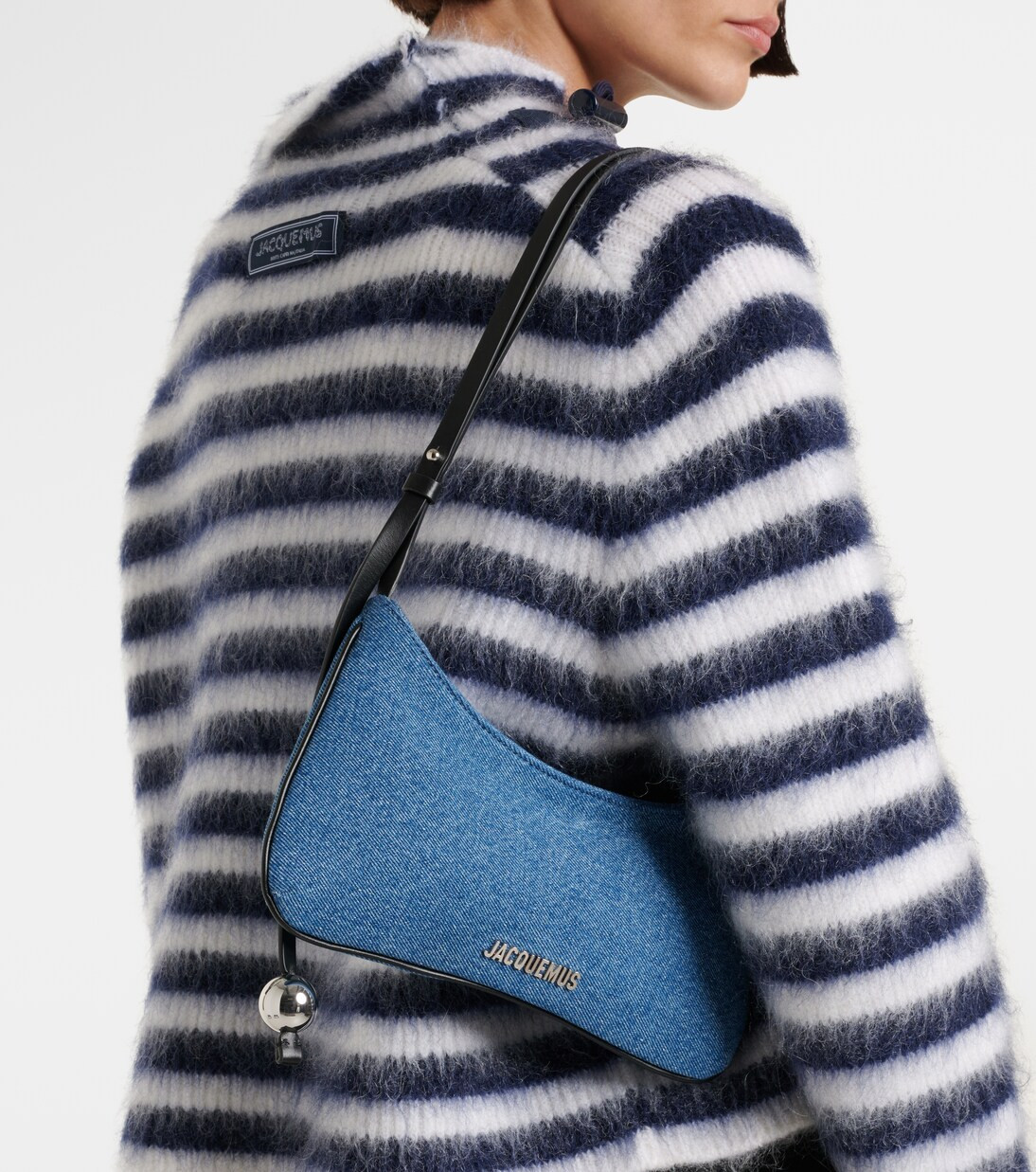 Le Bisou Perle denim shoulder bag | Mytheresa (UK)