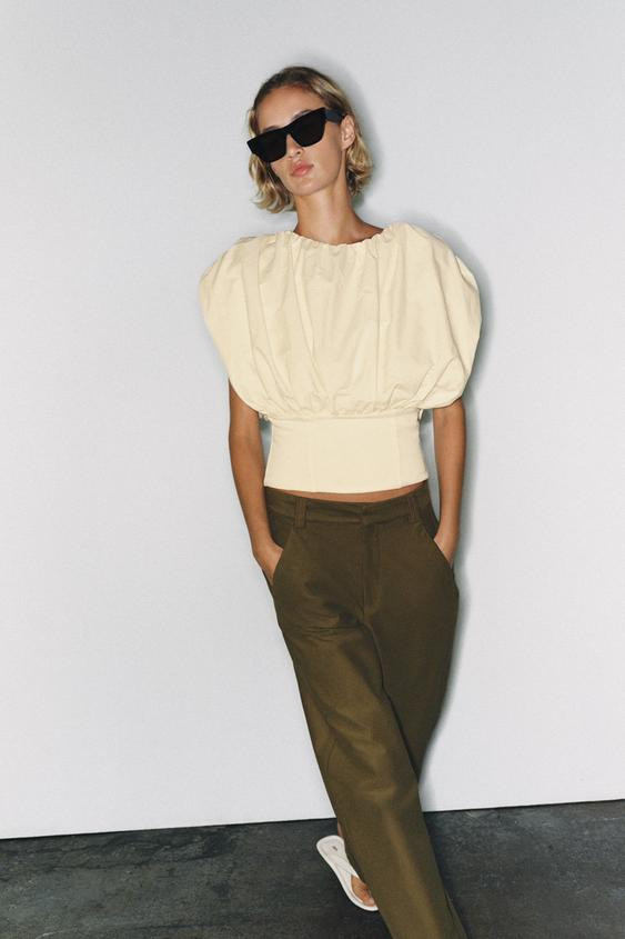 COMBINED BALLOON TOP | Zara US