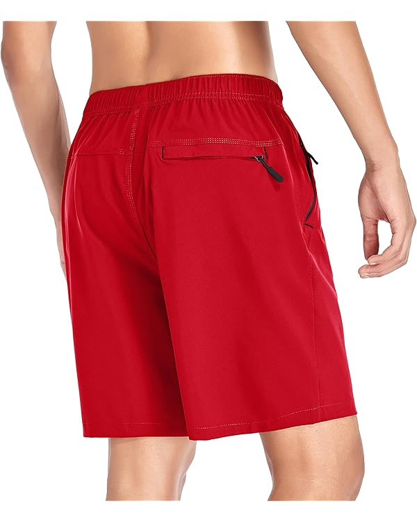 Selovzz Men's Gym Shorts Sports Quick Dry Workout Running or Casual Training Short with Zipper Po... | Amazon (US)