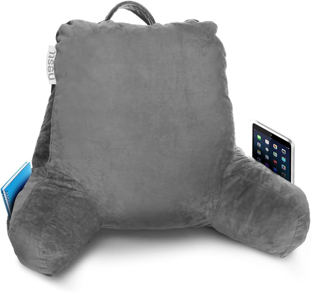 Nestl Reading Pillow Standard Bed Pillow for Sitting in Bed Shredded Memory Foam Chair Pillow, Re... | Amazon (US)