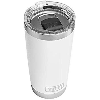 YETI Rambler 20 oz Stainless Steel Vacuum Insulated Tumbler w/MagSlider Lid, White | Amazon (US)