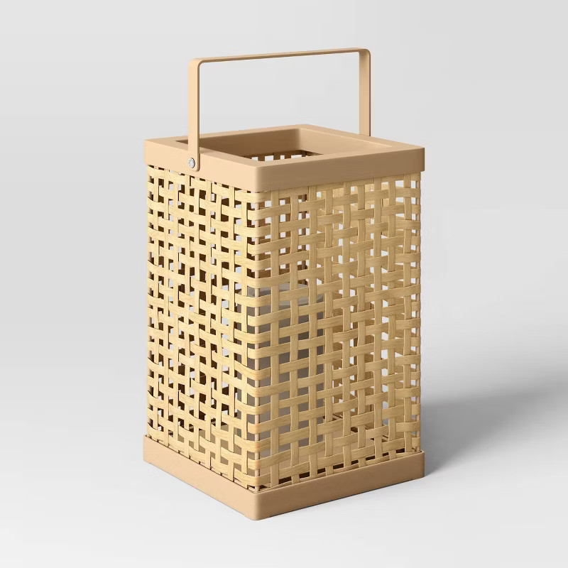 Caning Outdoor Lantern Neutral - Threshold™ | Target