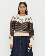Idris Intarsia Cardigan | Loeffler Randall